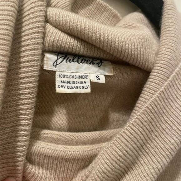 Vintage bullocks 100% cashmere beige/tan sweater - Picture 3 of 5